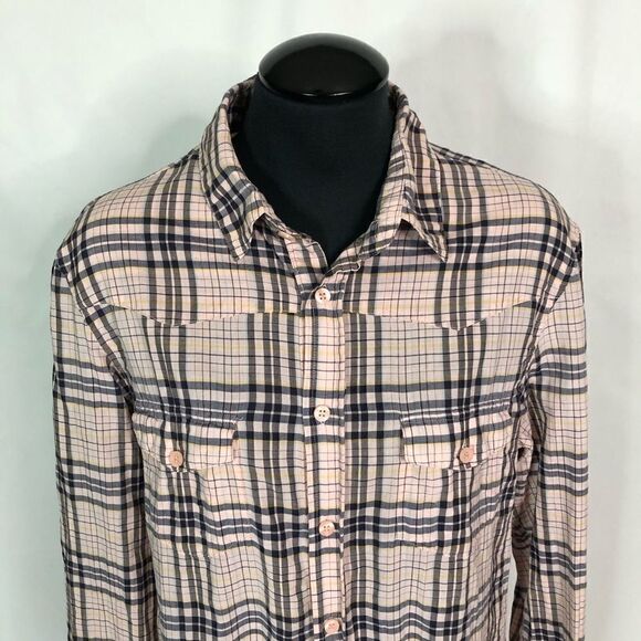 Joe’s Jeans Pink Plaid The Shirt - Women’s M - Picture 3 of 7